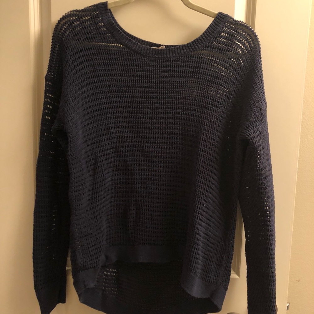 blue sweater